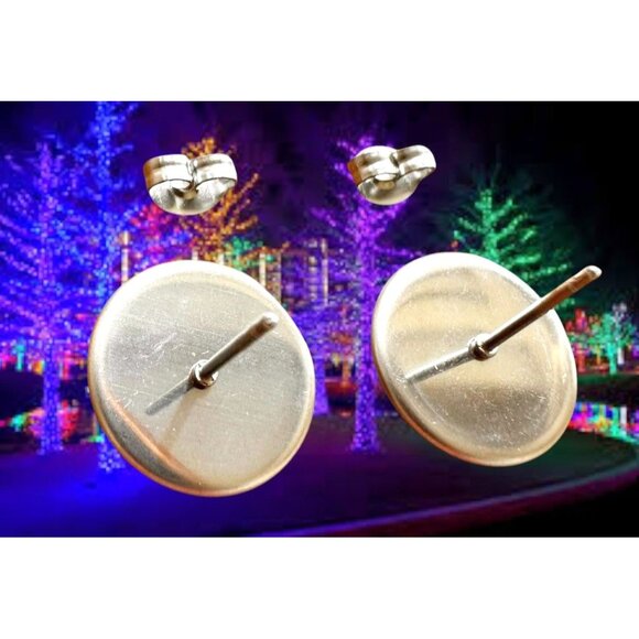 Christmas Tree Earrings New Festive Party Small Posts Winter Holiday Celebration - Picture 10 of 10